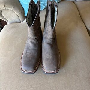 Men's Brown Leather Western Boots - Classic Cowboy Style